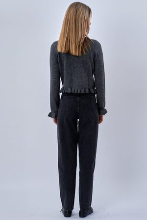 Flora neuletakki - harmaa