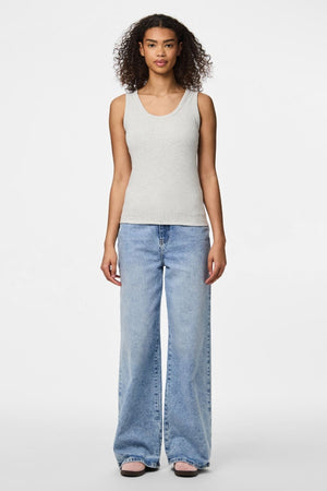 Toukokuu Tank Top - vaaleanharmaa melange