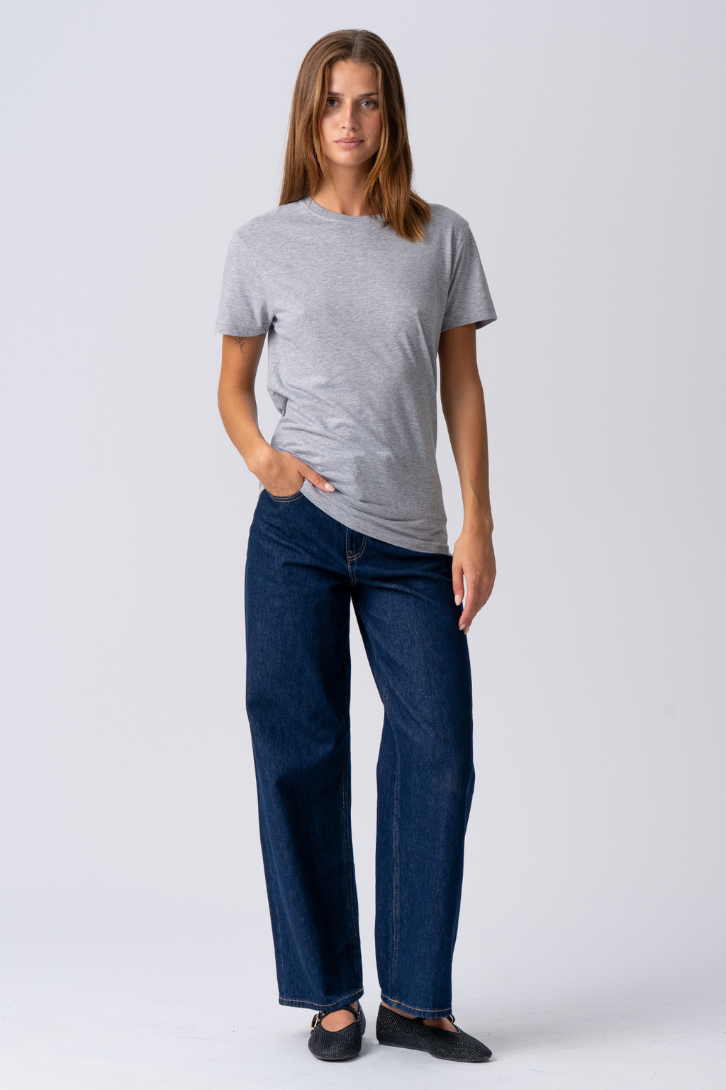 Basic Kevyt t -paita - harmaa