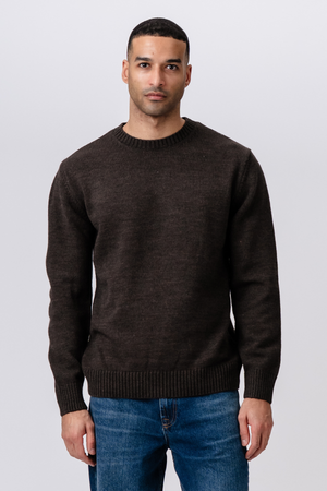 Easton Knit - tummanruskea