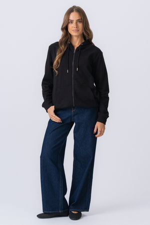 Zip -huppari - musta