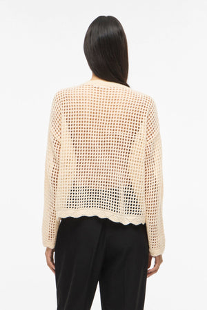 Enny Flower Knit -neuletakki - koivu