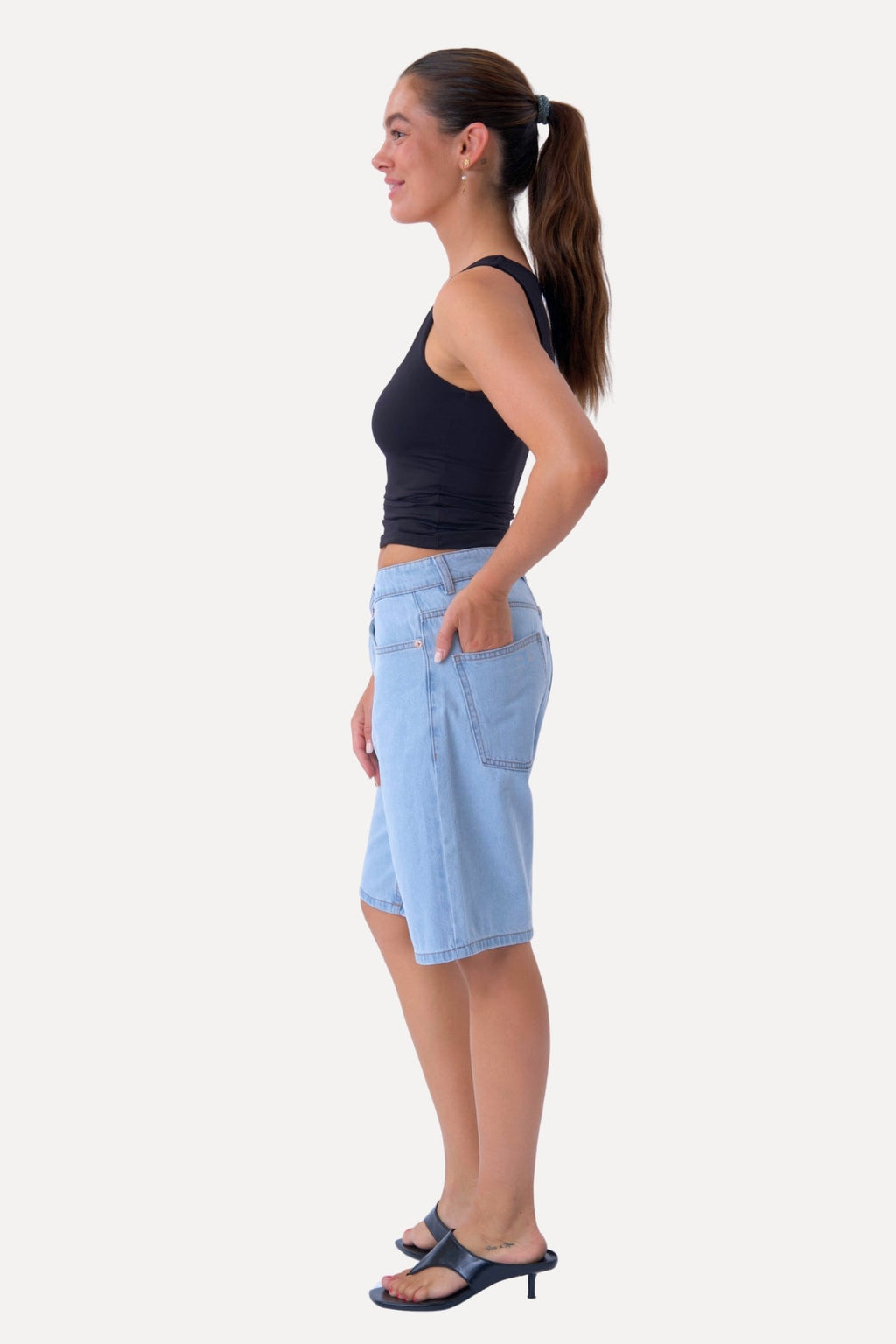 Denim Shorts - Vaaleansininen