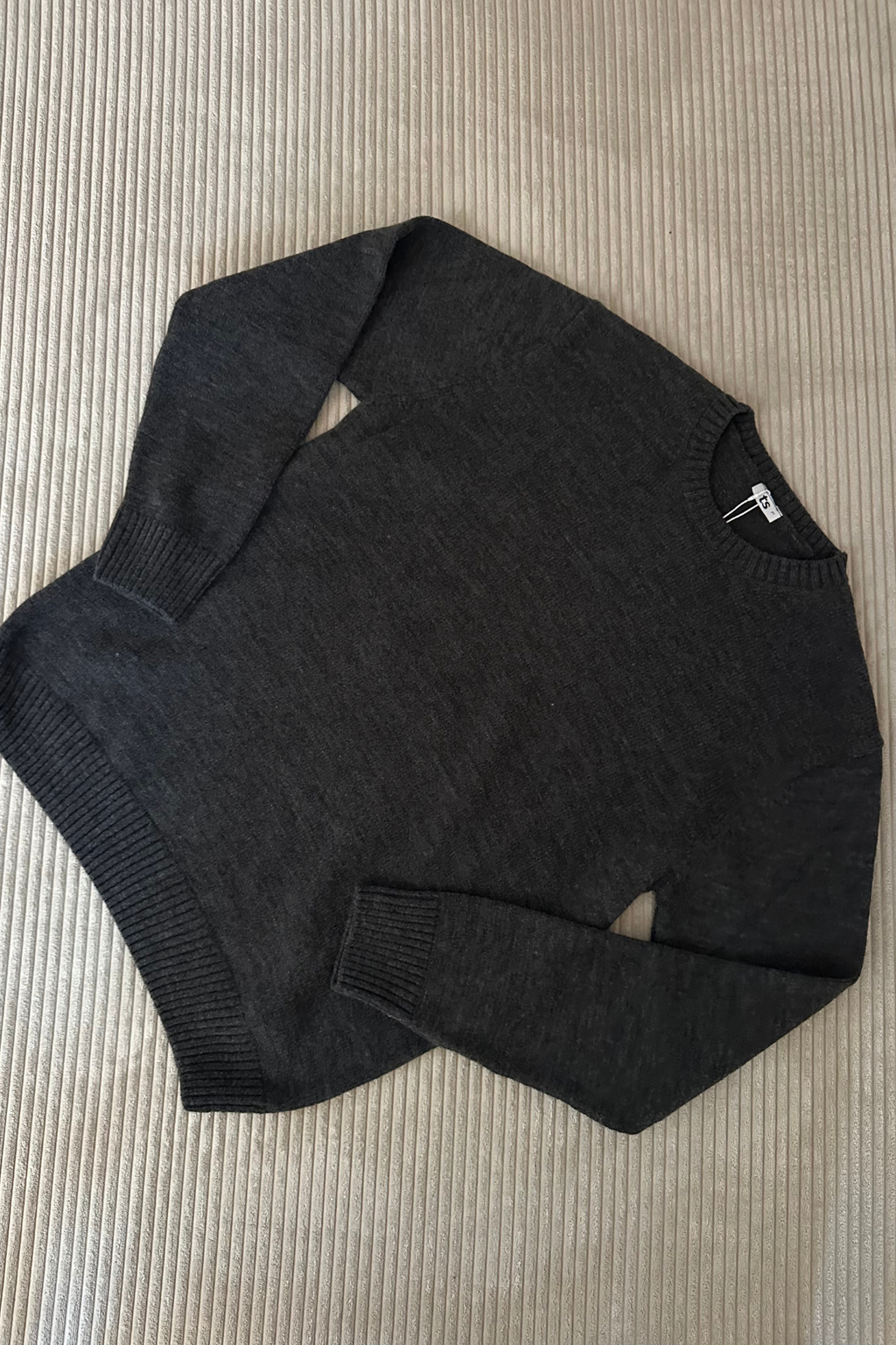 Easton Knit - tummanharmaa