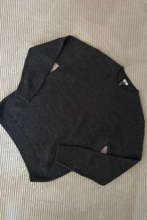 Easton Knit - tummanharmaa