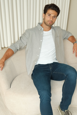 The Original Performance Oxford -paita ™ tali - Harmaa melange