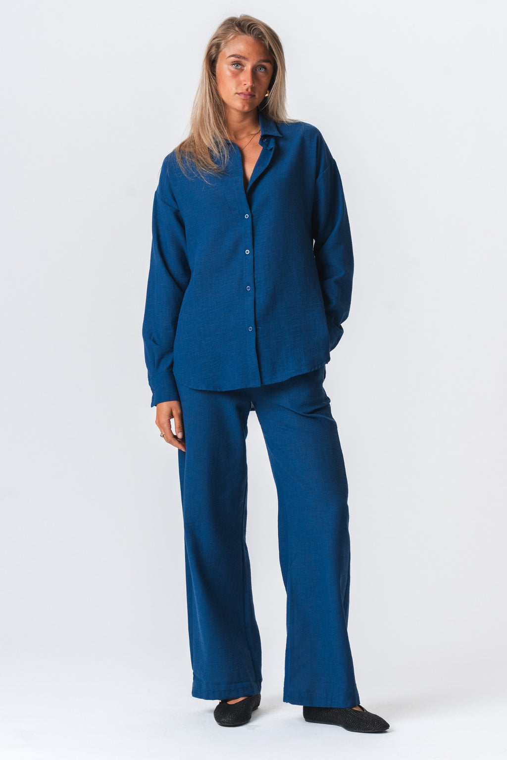 Lilly Pants + Lilly -paita (laivasto) - paketti sopimus