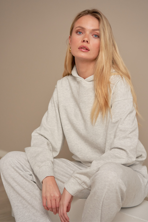 Huppari ilman vetoketjua - harmaa