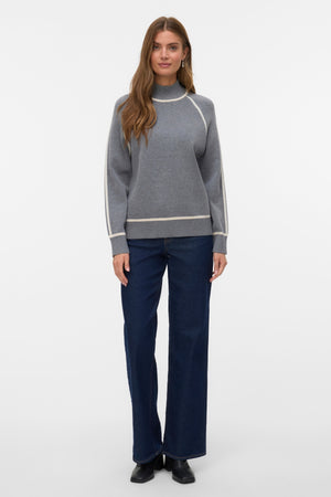 Kultainen neulepusero - Medium Grey W. Birch