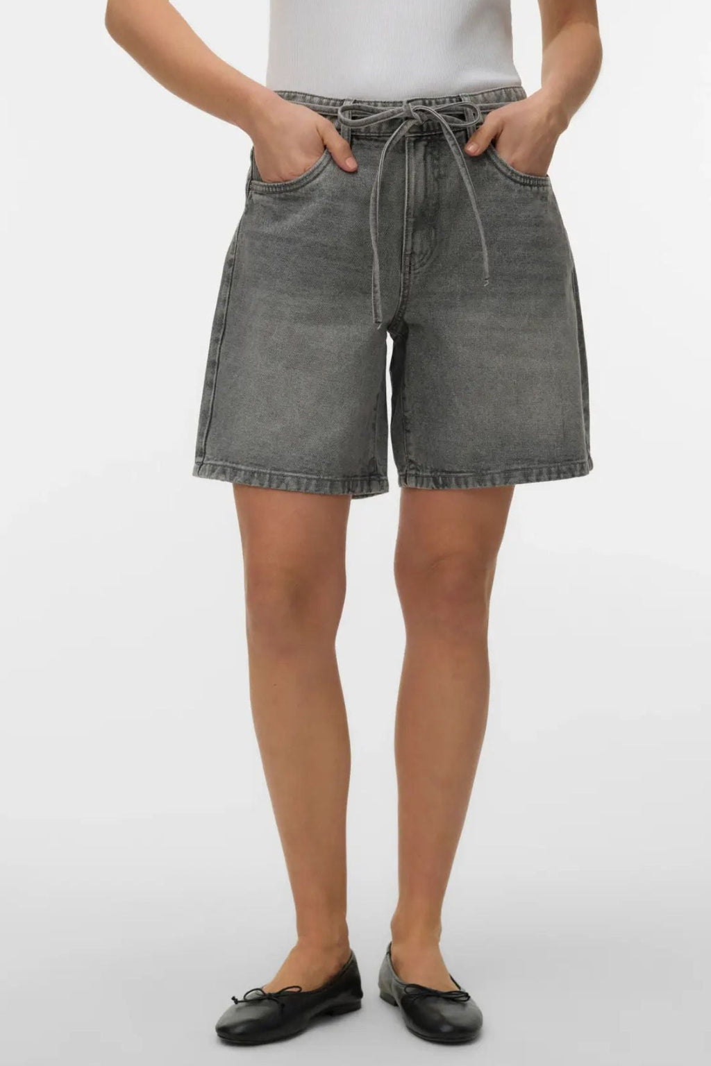 Wienin vyö Shorts Mix - vaaleanharmaa denim