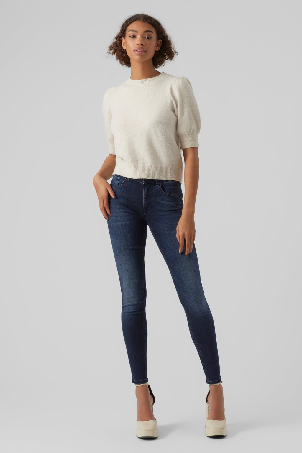 Doffy O-pääntiepusero - koivumelange