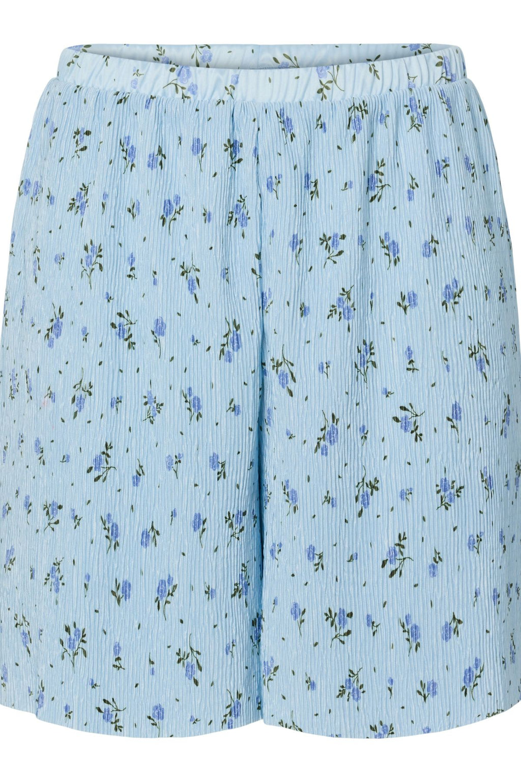Flora korkeavyötäröinen Shorts - Cashmere Blue-Blue Flowers