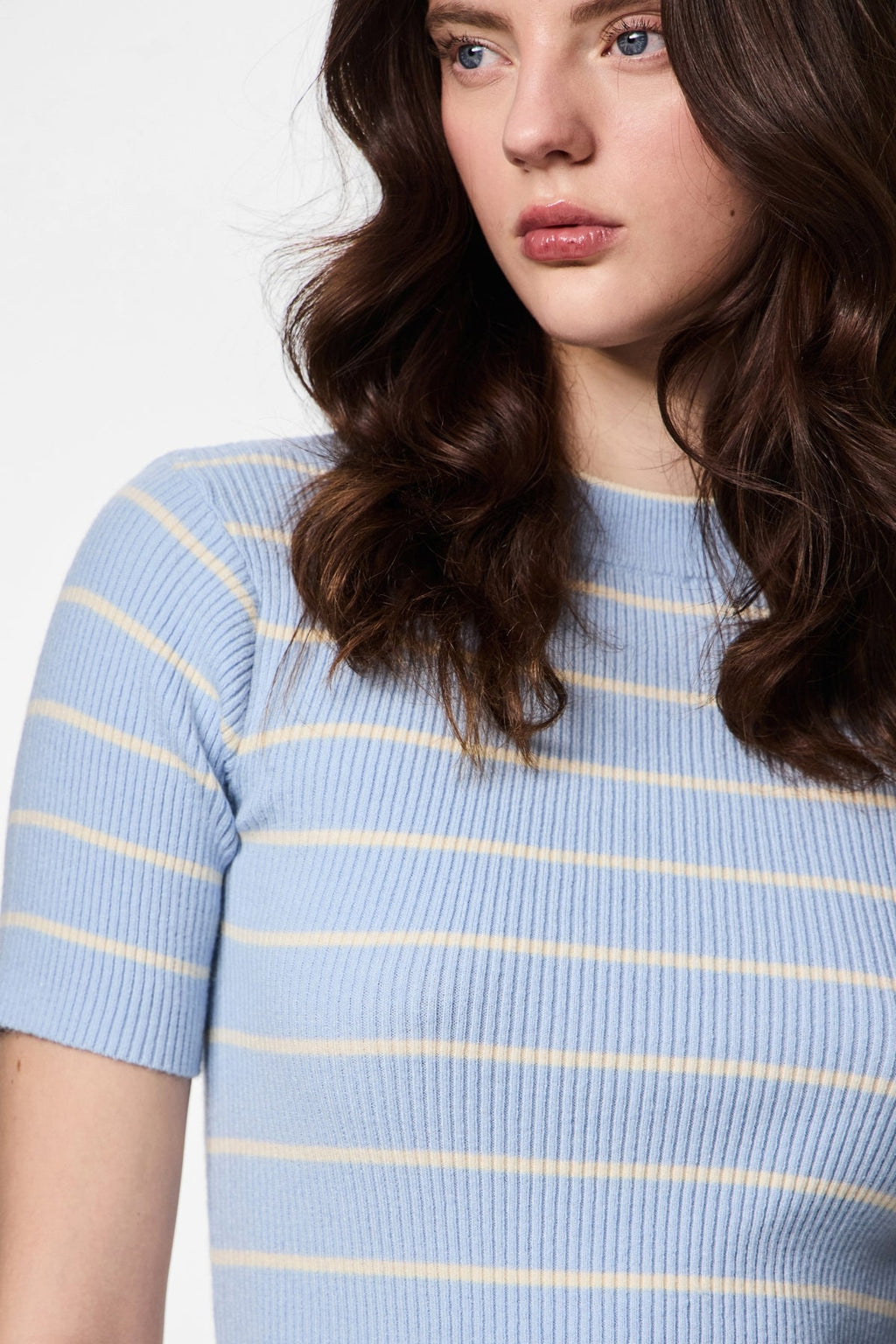 Mira O-Neck Knit - Cashmere Blue Koivu