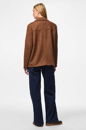 Rakel Harjattu päällysvaatteet bleiseri - Downtown Brown