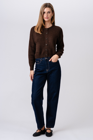 Angelique neuletakki - ruskea