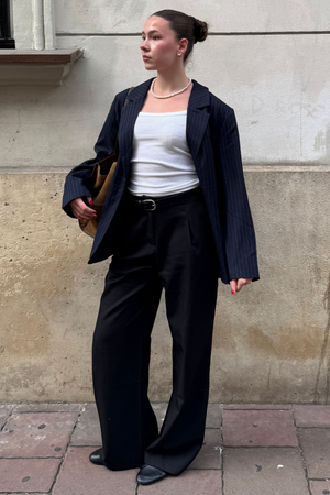 Ylisuuret bleiser - laivaston pinstripe