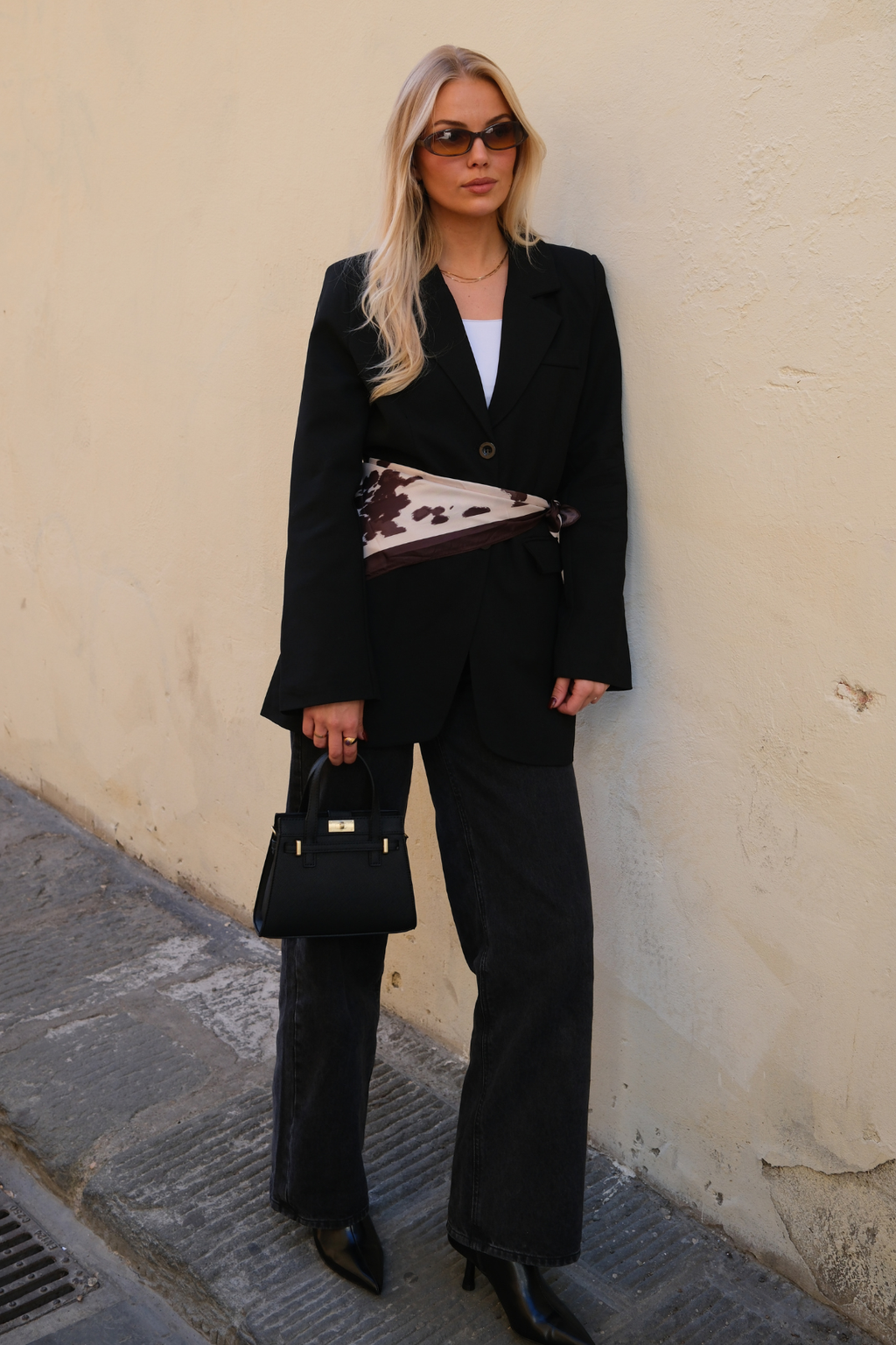 Claire Oversized Blazer - musta