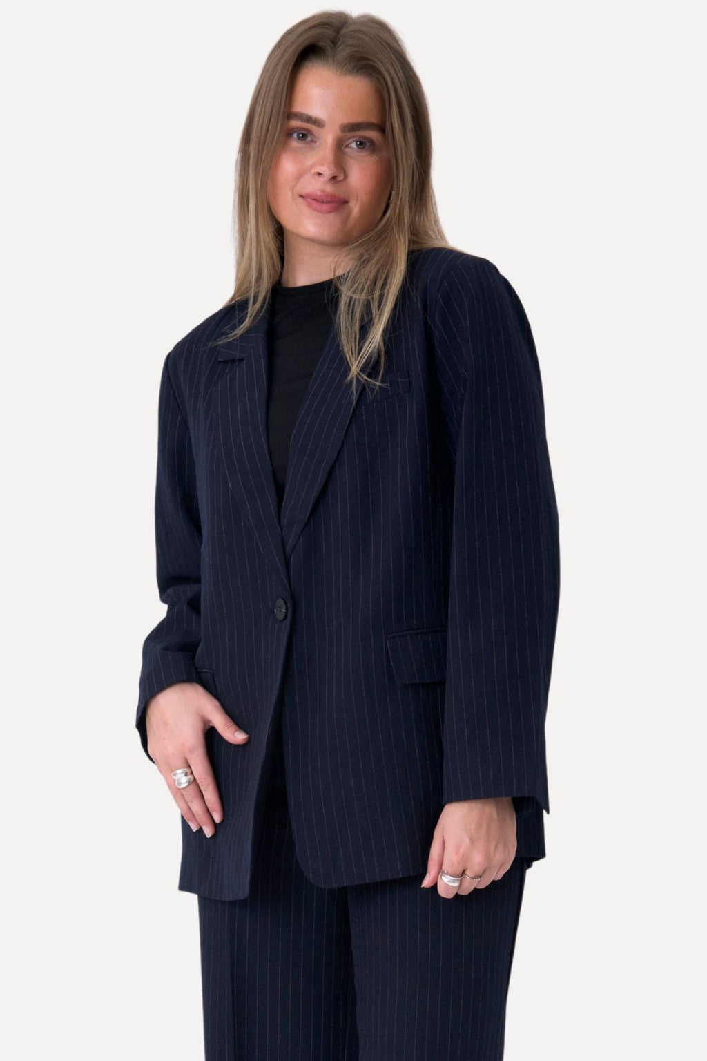 Ylisuuret bleiser - laivaston pinstripe