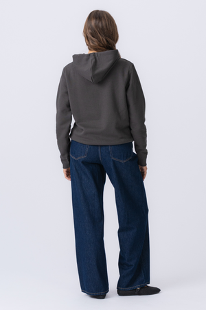 Hupparipaita - tummanharmaa