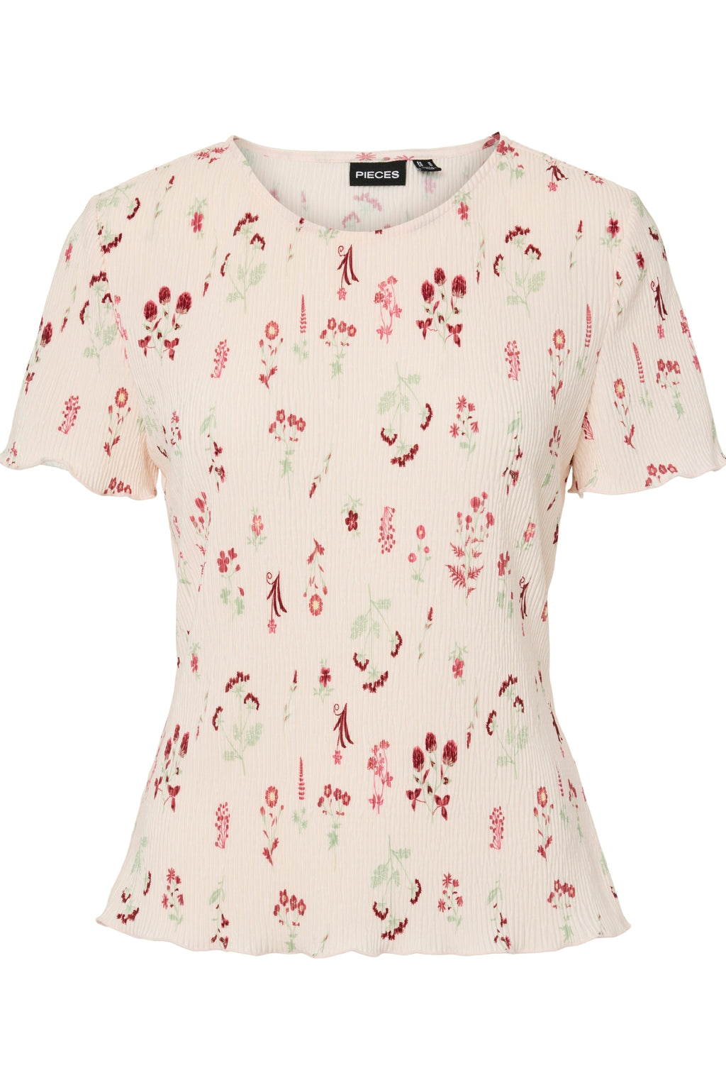 Flora O-neck toppi - terälehti vaaleanpunainen