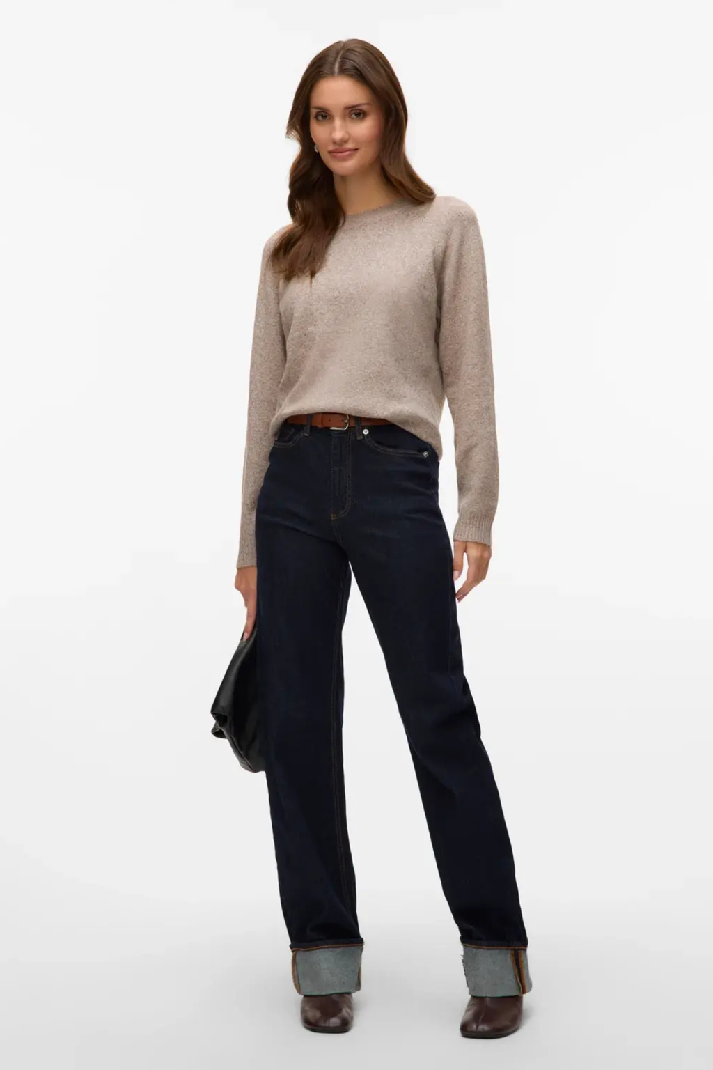 Doffy O-neck pusero - Moon Rock Melange