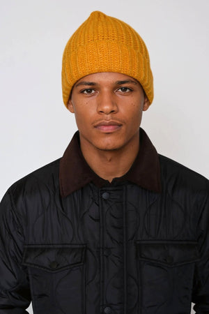 Ribbed Beanie - keltainen