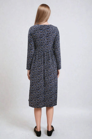 Nadia midi -mekko - mustakukka