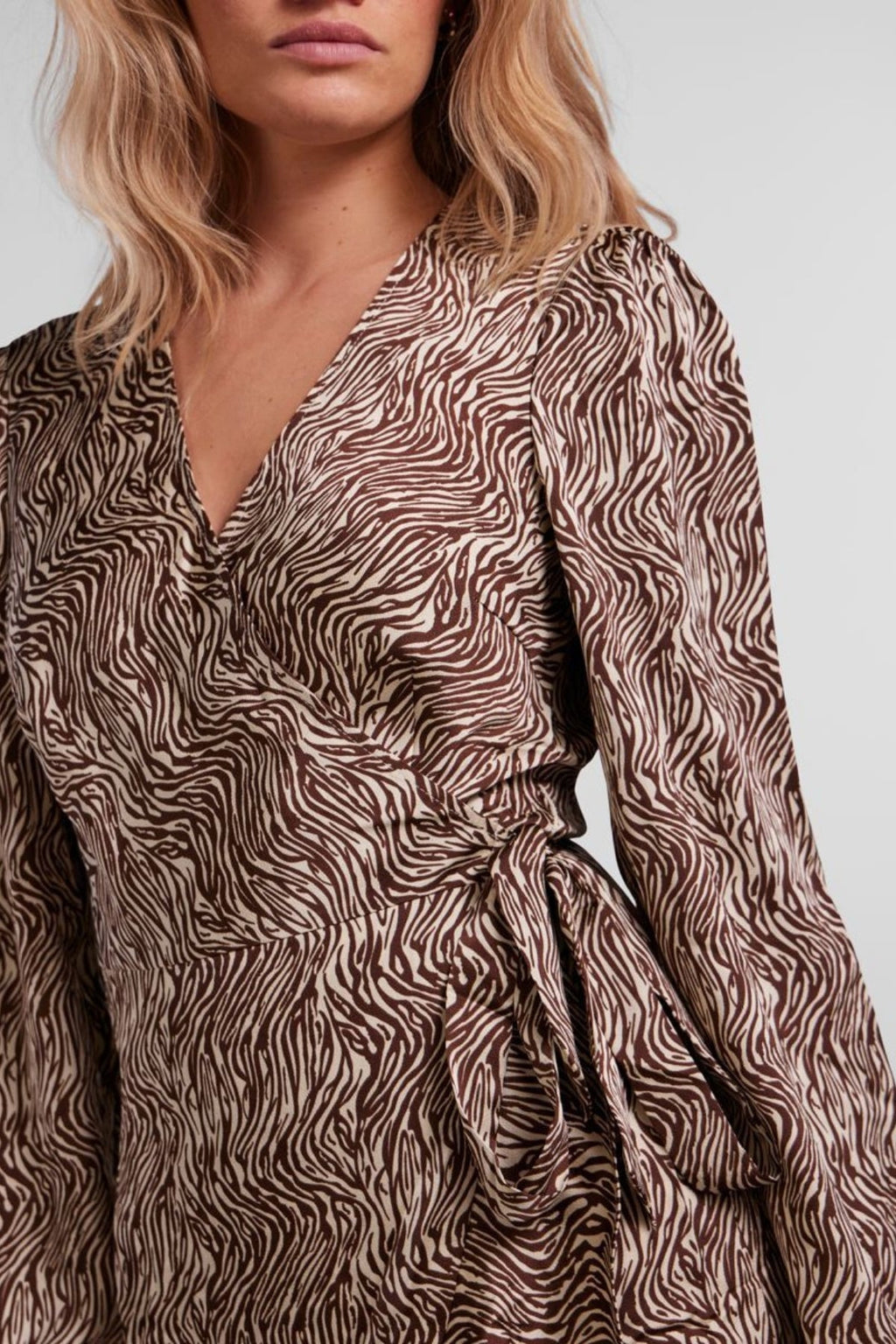 Julia Wrap Kjole - Sikuri kahvi