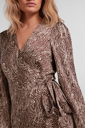 Julia Wrap Kjole - Sikuri kahvi