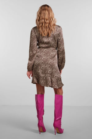 Julia Wrap Kjole - Sikuri kahvi