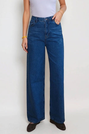 Nora leveät farkut - vaaleansininen farkku