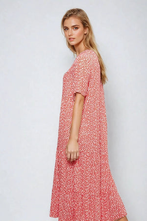 Anna Midi -mekko - punainen