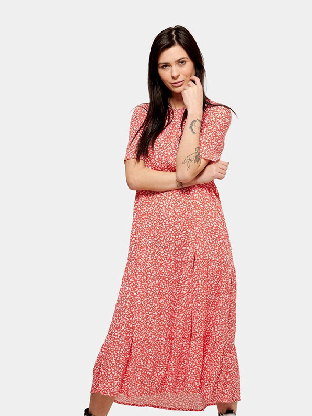 Anna Midi -mekko - punainen