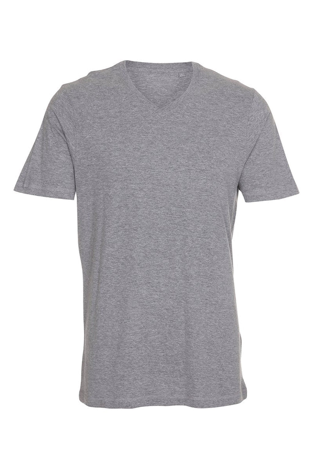 Basic V-kaula-aukkoinen t-paita - Oxford Grey