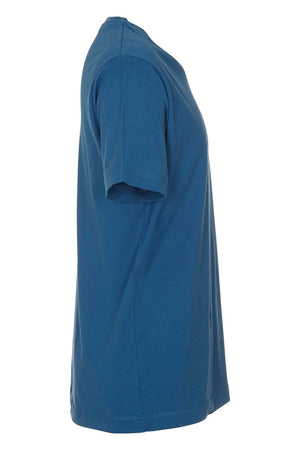 Basic V-kaula-paita-Petroleum Blue