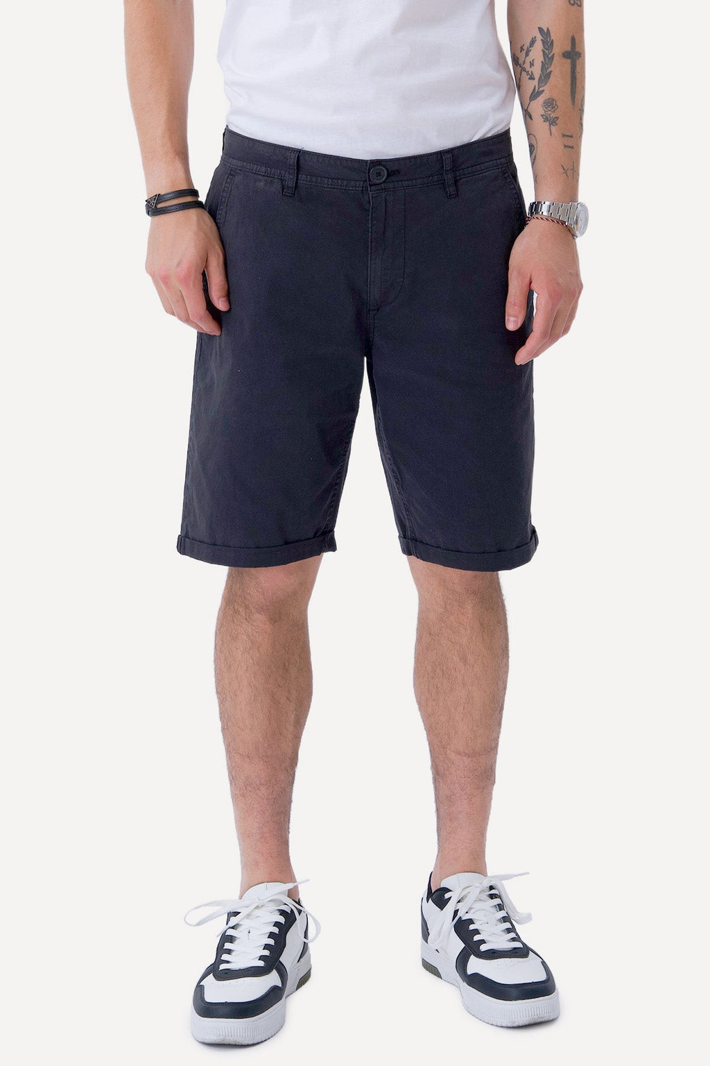 Chino Shorts - Musta