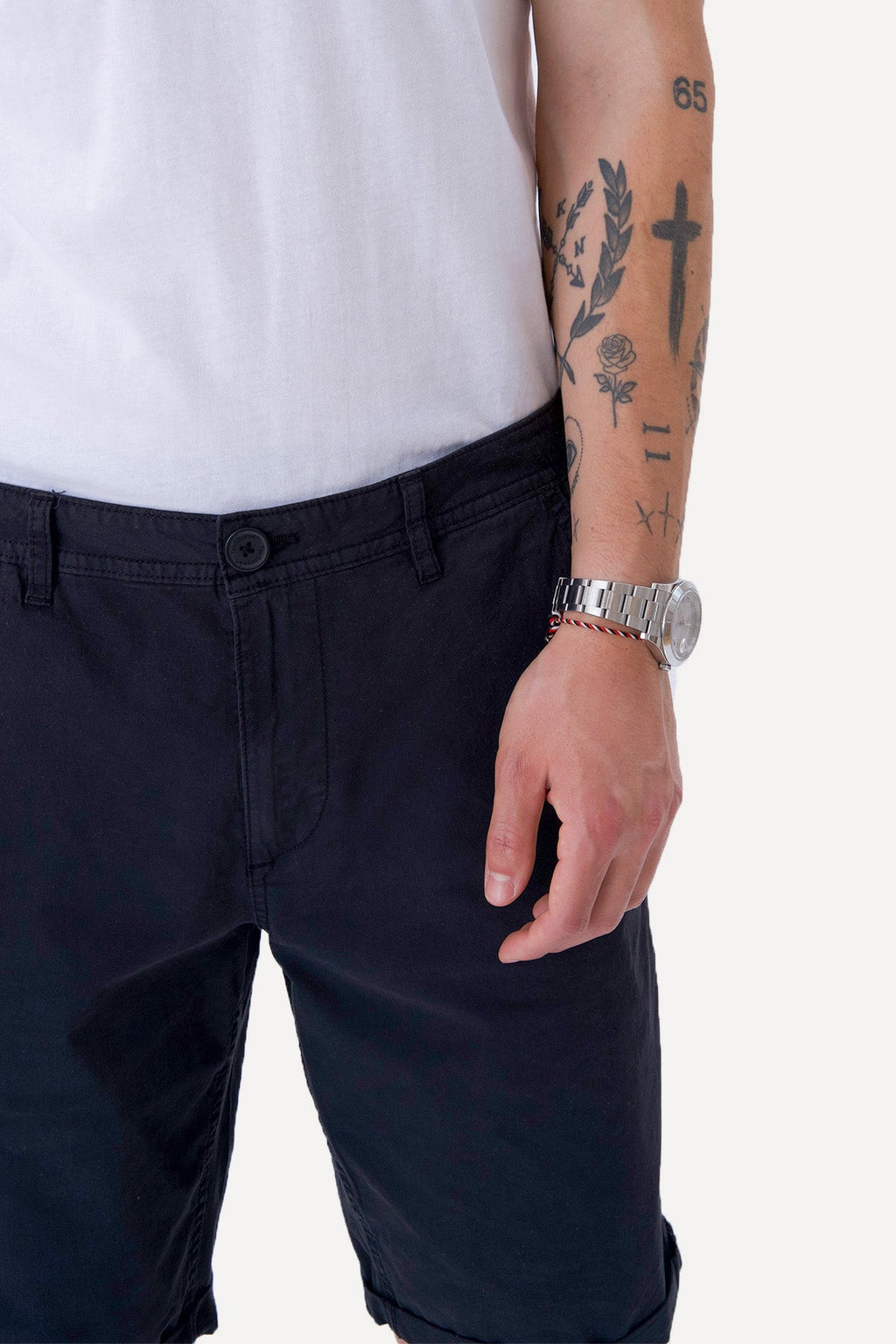 Chino Shorts - Musta