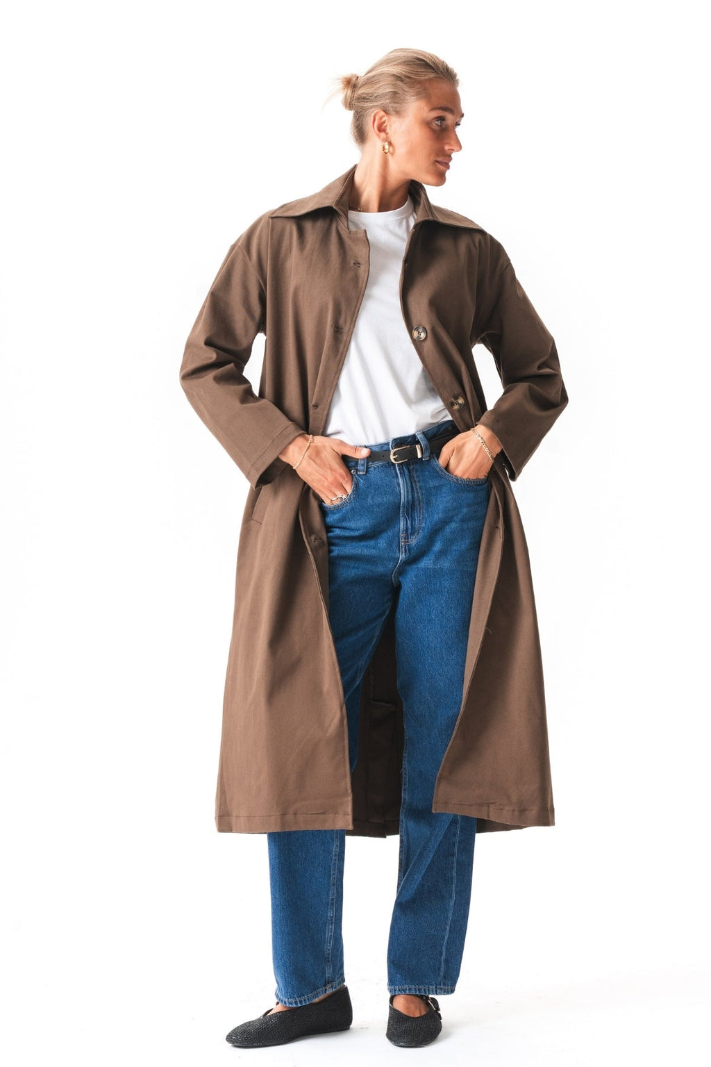 Carla Trenchcoat - ruskea