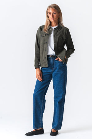 Twill ylipaidan - tumma oliivi