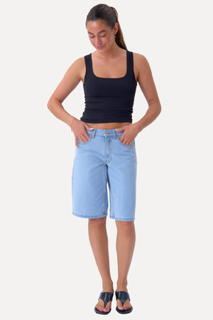 Denim Shorts - Vaaleansininen