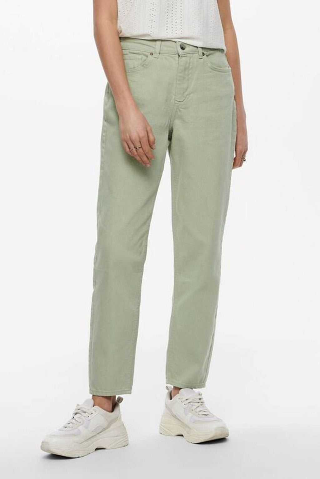 Tasainen väri Mom Pants - Desert Saga