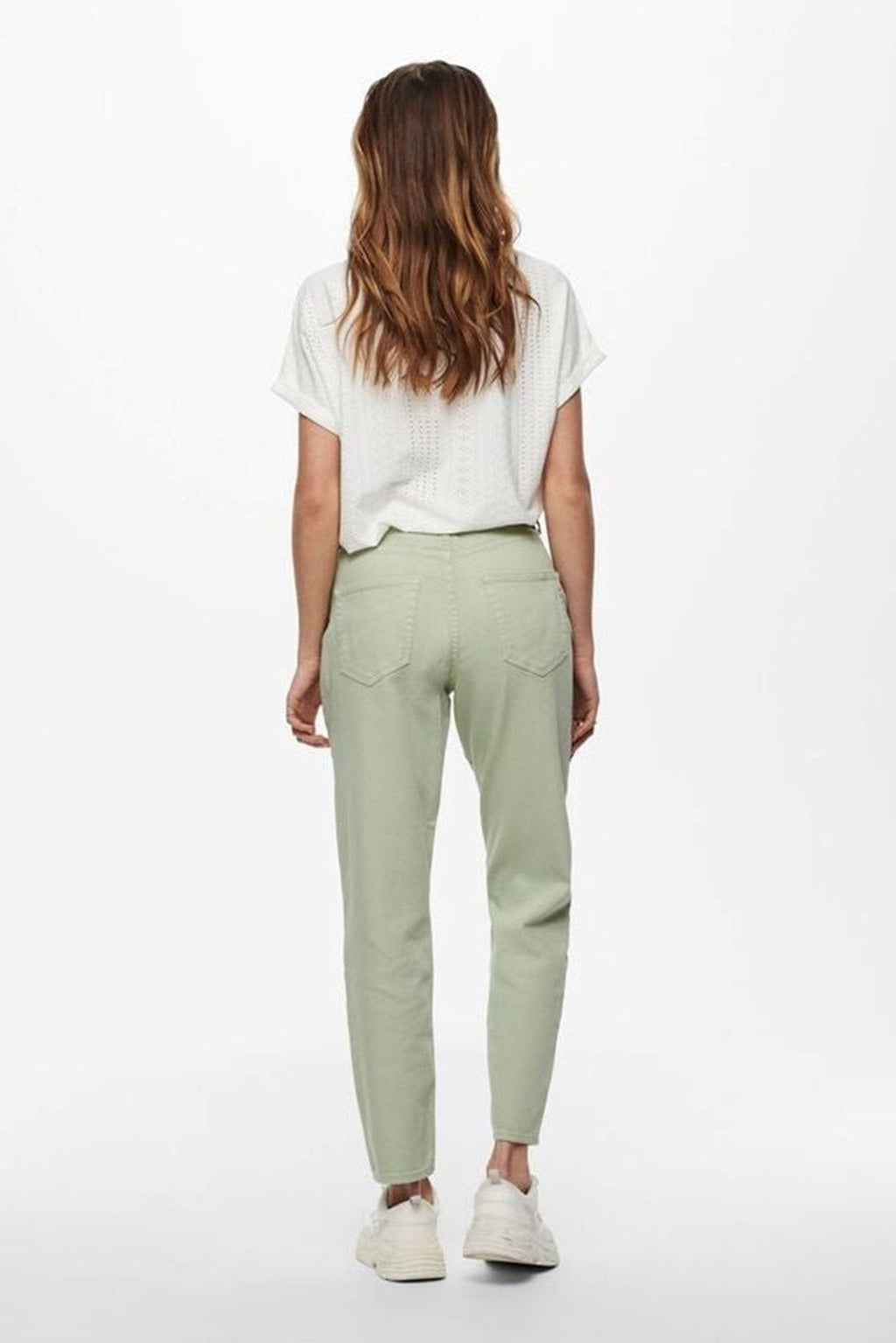 Tasainen väri Mom Pants - Desert Saga