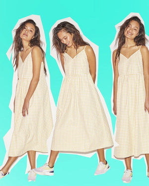 ERA -mekko - keltainen ruudullinen