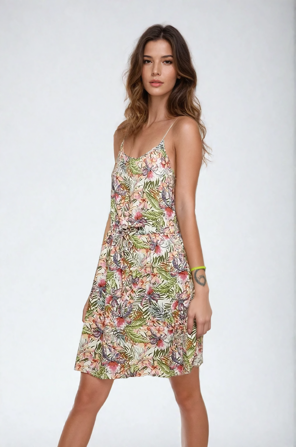 Kasvistomekko - Judith lumivalkoinen