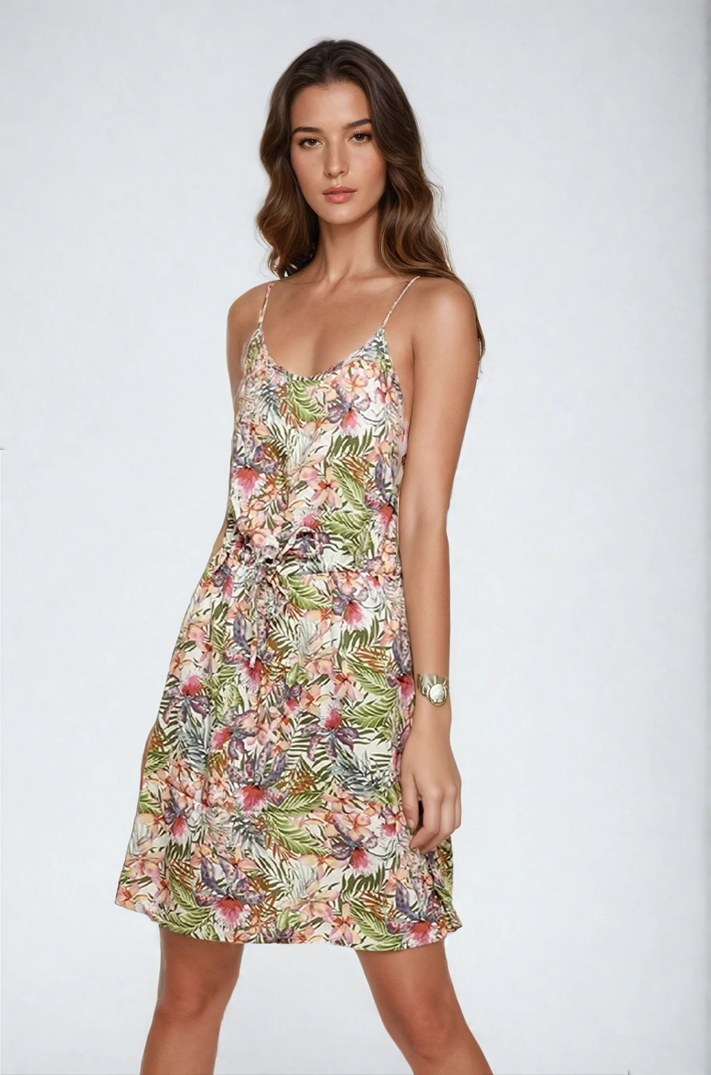 Kasvistomekko - Judith lumivalkoinen