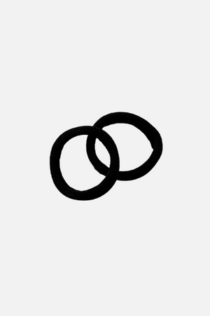 Hiusten solmio - musta (1 kpl.)