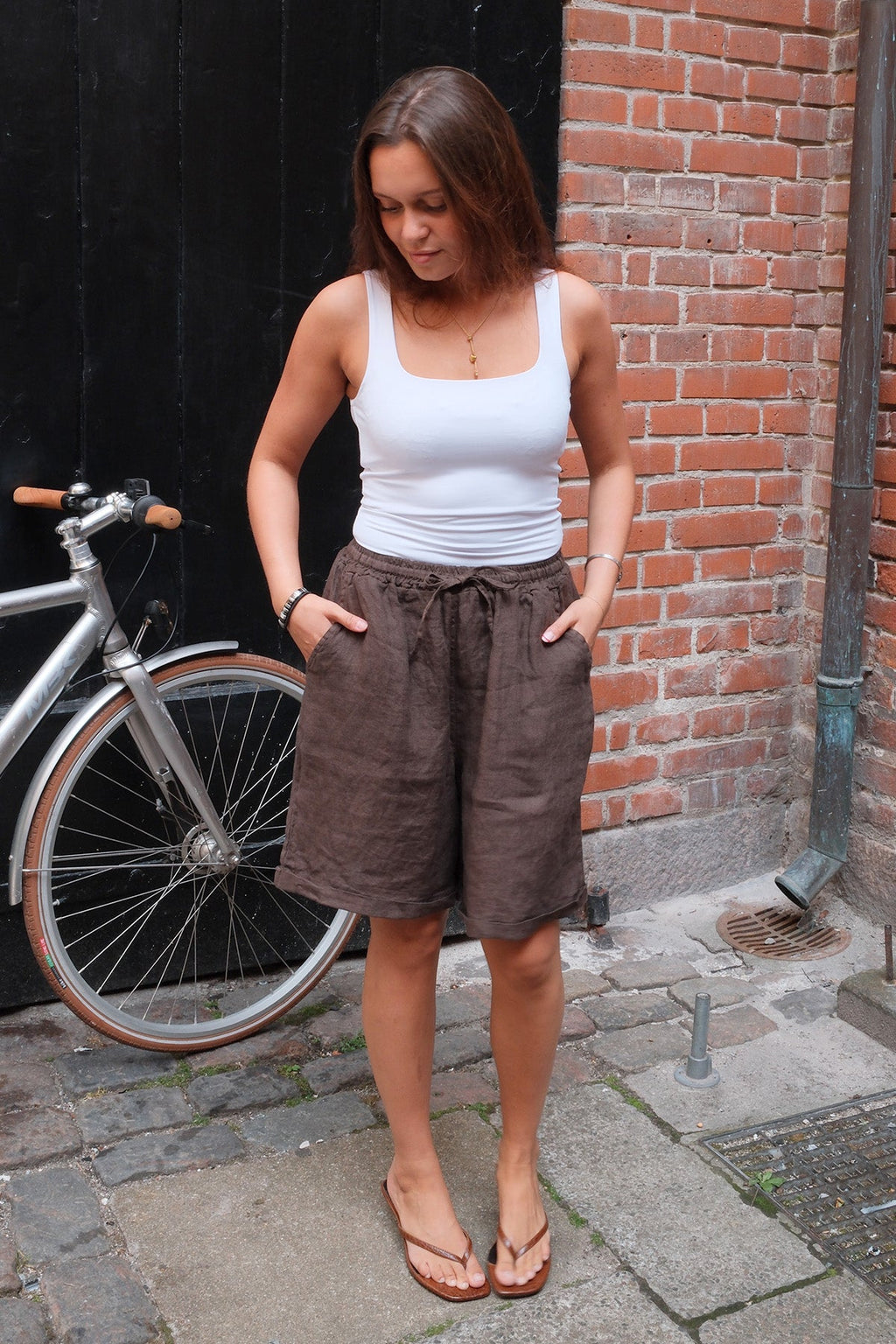 Liinavaatteet Shorts - Ruskea