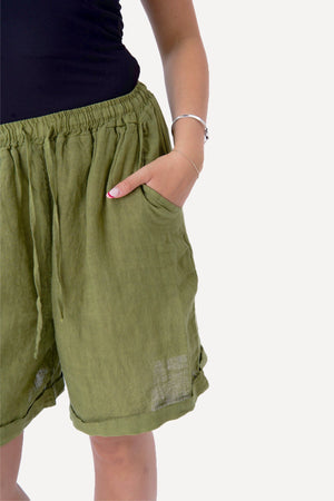 Liinavaatteet Shorts - Oliivi