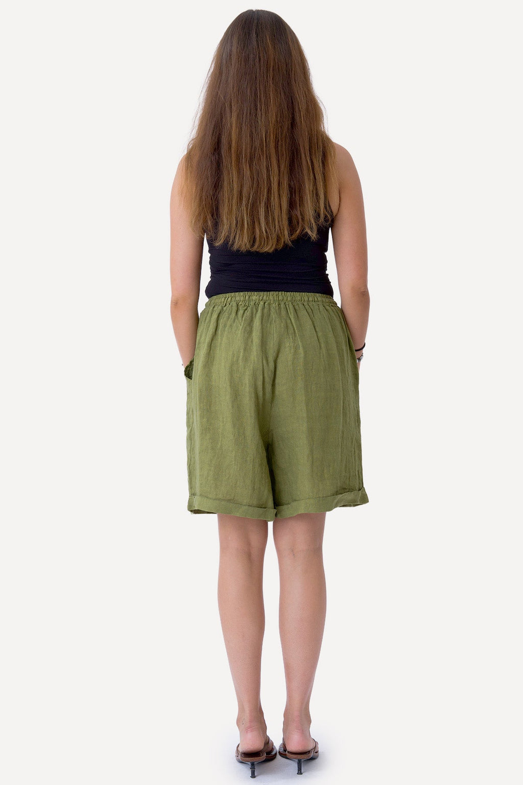 Liinavaatteet Shorts - Oliivi