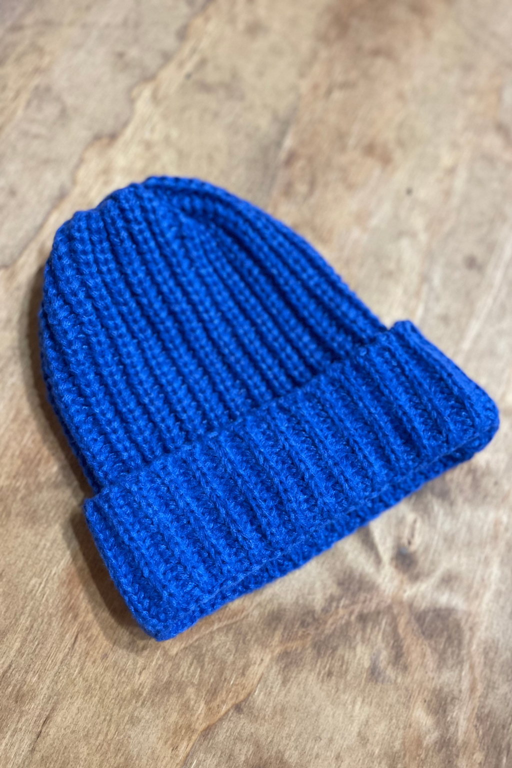 Ribbed Beanie - Sininen